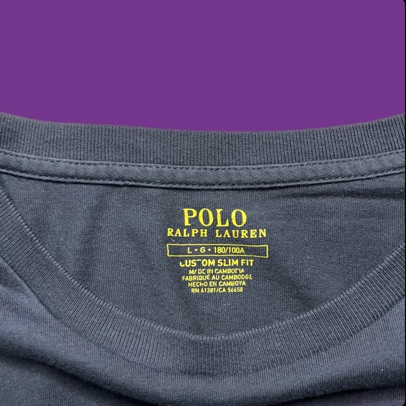 03 Grey Ralph Lauren T-shirt - Picture 3 of 4